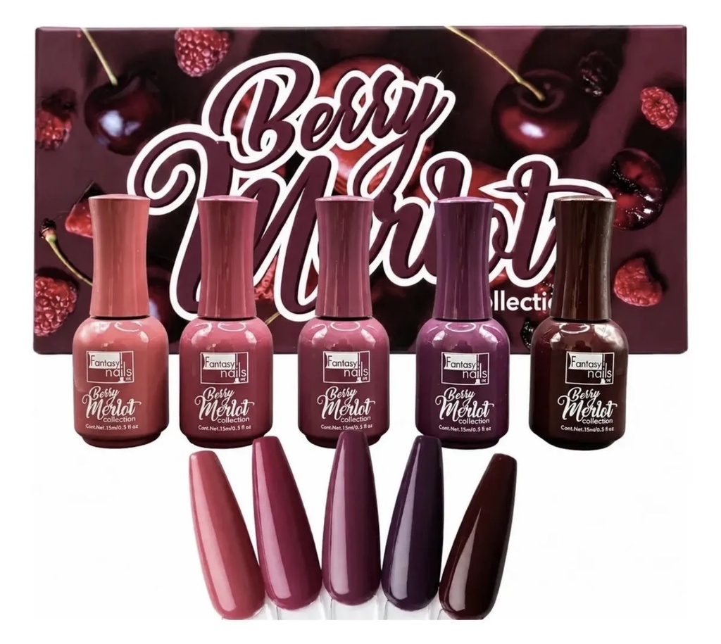 Fantasy Nails Berry Merlot Collection